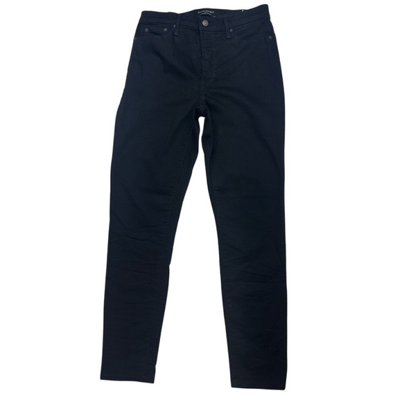 Banana Republic Denim - Banana Republic High Rise Skinny Jeans Womens 28/6 Black Stretch Denim Pants